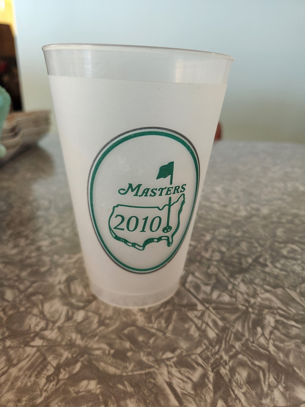 Masters 2010 White Souvenir Plastic Cup